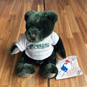 NEW w/TAGS Devil RAYS Green Plush Bear MLB Baseball Team Plush 2001 Teddy